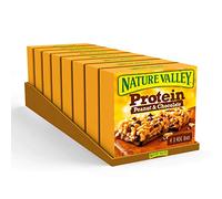 Nature Valley Protein Peanut & Chocolate Gluten Free Cereal Bars 4 x 40g (Pack of 8, total 32 Bars), Packaging May Vary