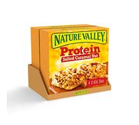 Nature Valley Protein Salted Caramel Nut Cereal Bars 40g (Pack of 8 bars) (2 packs of 4 bars)