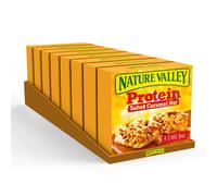 Nature Valley Protein Salted Caramel Nut Gluten Free Cereal Bars 4 x 40g (Pack of 8, Total 32 Bars)