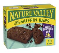 Nature Valley Soft Baked Muffin Bars, Double Chocolate Chip, Made With Whole Grain, 10 Count, 12.4 oz