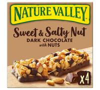 Nature Valley Sweet & Salty Nut Dark Chocolate w/ Nuts, 4 x 30g