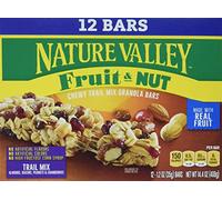 Nature Valley Trail Mix Chewy Fruit & Nut Cereal Bar 12ct 14oz | Whole nuts, real fruits and whole grain oats in each bar, no artificial flavors, colors or corn syrup with high