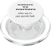 Nature Vs Nurture Funny Psychology PopSockets PopGrip for MagSafe