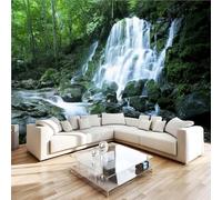 Nature Waterfalls Forests 3D Photo Wallpaper Non-Woven Tranquility Wall Mural Decoration Poste Premium Wallpaper Wall Art for Living Room Bedroom W366xH254 29f368
