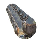 Nature Wild Animal Deers Car Air Fresheners 6 Pcs Funny Hanging Car Air Fresheners Cute Long Lasting Scented Mirror Hanging Decoration Ornaments Gift Auto Interior Decor For Men Women Round Shape