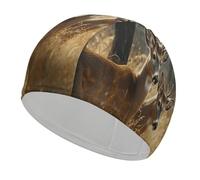 Nature Wild Animal Deers Swim Caps for Men Women Comfortable High Elasticity Swimming Cap Personalized Swimming Hat Breathable Swim Hats Keeps Hair Clean Bathing Cap for Long Short Hair