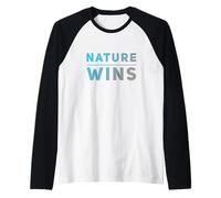 Nature Wins Eco Nature Awareness - Eco Warrior Statement Raglan Baseball Tee