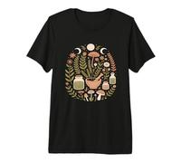 Nature Witch Autumn Herbal Witch Moon Magic Witchy Premium T-Shirt