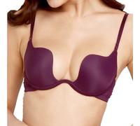 Nature Women's Essentials Deep U Multi-Way Push Up Plunge Bra - (Purple 34B)
