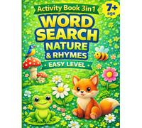 NATURE Word Search&Rhymes for Kids: Easy Level: Coloring English Activity Book 3in1