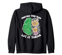 Nature your mind let it thrive Mental Health Zip Hoodie