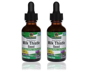NatureAnswer's Milk Thistle Seed, 2000 mg, 2 x 30 ml, Pack of 2, 60 ml in Total