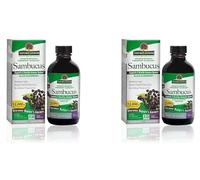 NatureAnswer's Sambucus, Black Elderberry, 12000 mg, 2 x 120 ml, Pack of 2, 240 ml in Total