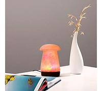 NatureBoost Himalayan Salt Lamp, USB Powered Color Changing Mushroom Shaped Lamp Unique Gift for Home Decore and Relaxation