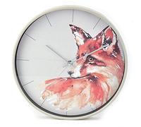 Naturecraft Meg Hawkins Fox Design Wall Clock 30cm Round