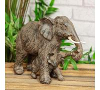 Naturecraft Mother and Baby Elephant Ornament Figurine