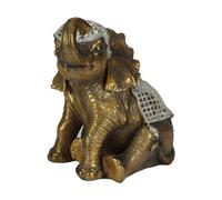 Naturecraft Sitting Elephant Figurine 44cm x 36cm x 35.5cm