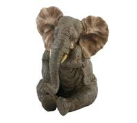 Naturecraft Sitting Elephant with Tear Figurine 21cm x 13.5cm x 17cm