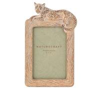 Naturecraft Wood Effect Cheetah Photo Frame 4" X 6"