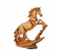 Naturecraft Wood Effect Resin Figurine - Rearing Horse