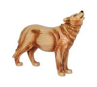 Naturecraft Wood Effect Resin Figurine - Wolf