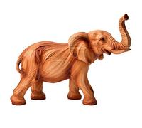 Naturecraft Wood Effect Resin Statue Ornament Figurine - Elephant 2051