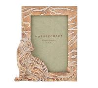 Naturecraft Wood Effect Tiger Photo Frame 4" X 6"