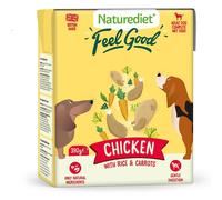 Naturediet - Feel Good Wet Dog Food, Natural and Nutritionally Balanced, Chicken, 390g (Pack of 18)