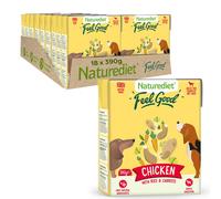 Naturediet - Feel Good Wet Dog Food, Natural and Nutritionally Balanced, Chicken, 390g (Pack of 18)