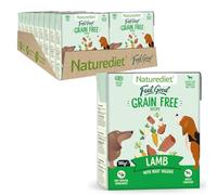 Naturediet - Feel Good Wet Dog Food, Natural and Nutritionally Balanced, Grain Free, Lamb, 390g (Pack of 18)