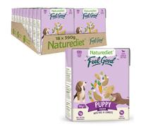 Naturediet - Feel Good Wet Dog Food, Natural and Nutritionally Balanced, Puppy, 390g (Pack of 18)