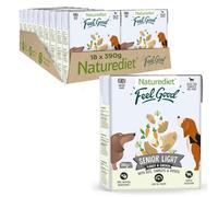 Naturediet - Feel Good Wet Dog Food, Natural and Nutritionally Balanced, Senior-Lite, 390g (Pack of 18)