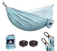 NATUREFUN Ultra-Light Travel Camping Hammock | 300kg Load Capacity,Breathable,Quick-drying Portable Hammock | 2 x Premium Carabiners,2 x Nylon Slings Included | Outdoor Indoor Garden