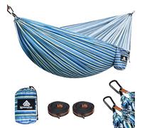 NATUREFUN Ultra-Light Travel Camping Hammock | 300kg Load Capacity,Breathable,Quick-drying Portable Hammock | 2 x Premium Carabiners,2 x Nylon Slings Included | Outdoor Indoor Garden