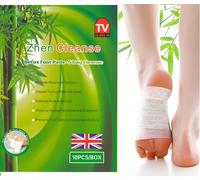 NATUREGURU Detox Foot Patches, Pain Relief Foot Pads, Bamboo Vinegar Foot Patch, Helps Remove Impurities, Relieve Stress & Improve Sleep (10)