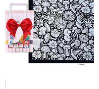 NatureHaven Color Your Own Blanket, DIY Washable Blankets, Creative Personalized Art Project, Cozy Home Decor, Seasonal Decorations, Birthday, Holiday, or Special Occasion Gift (Mushrooms)