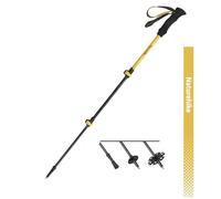 Naturehike 1PC 3K Carbon Fiber Trekking Pole-Collapsible and Telescopic 3 Section Ultralight Hiking Pole for Women Men Walking Pole Travel Backpacking Camping (Lively Yellow / 39.4 inch)