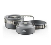 Naturehike 2-4 People Camping Cookware Kit, Non-Stick Lightweight Camping Pot and Fry Pan Set with Mesh Bag for Camping, Backpacking, Outdoor Cooking Picnic (kettle)
