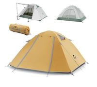 Naturehike 2 Person Camping Tent - Lightweight Double Layer 1 Person Portable Hiking Tent, PU2000mm UPF50+ Waterproof Backpacking Tent for One Man, Travel, Beach, Picnic, Free Standing Compact