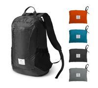 Naturehike 25L Packable Backpack - 230g Ultra Lightweight Foldable Daypack, PU2000mm Waterproof 30D Nylon Compact Hiking Rucksack for Travel, Cycling & Hiking(Black)