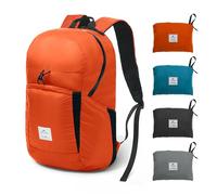 Naturehike 30L Packable Backpack - 240g Ultra Lightweight Foldable Daypack, PU2000mm Waterproof 30D Nylon Compact Hiking Rucksack for Travel, Cycling & Hiking(Orange)