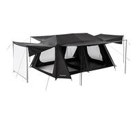 Naturehike Blackdog Tent 20.9kg,8-10 Person Tent,Two-Room,Four-Hall & PU 3000 Waterproof & Rainstorm Prevention & Sunscreen & Quickly Build,150D Nylon Wind Resistant,Outdoor Hiking Tents(Black Rubber)
