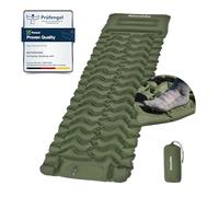 Naturehike Camping Sleeping Mat with Pillow, Ultralight Inflatable Sleeping Mat, Integrated Pump for Easy Inflation, Suitable for Bike Touring and Hiking Tents, Entry-Level (Olive Green, Single)