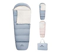 Naturehike Children's Three-Season Outdoor Sleeping Bag, Camping Sleeping Bag, Zip-Off Design, Extendable, Machine Washable, 190 x 75 cm