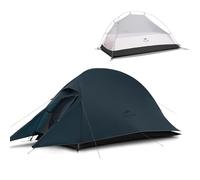 Naturehike Cloud up 1 Person Backpacking Tent Lightweight Camping Hiking Dome Tent for 1 Man Blue Upgrade 20D