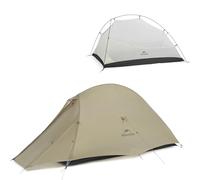 Naturehike Cloud Up 20D Nylon Camping Tent, Backpacking Tent, 1 Person, Desert Sand