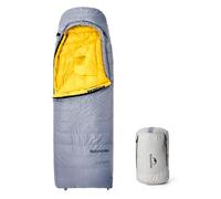 Naturehike CW Series RDS Lightweight Down Sleeping Bag for Adults 650 Fill Power 4 Season, Ultralight Compact Portable, Camping, Hiking With Compression Bag Grey-L-CW700(-1.7℃）