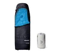 Naturehike CW Series RDS Lightweight Down Sleeping Bag for Adults 650 Fill Power 4 Season, Ultralight Compact Portable, Camping, Hiking With Compression Bag Black-L-CW700