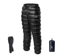 Naturehike Down Pants,Men Women Winter Warm Loose Utility Puffy Pants,Nylon Compression Snow Trousers,Suitable for Windproof Winter Pants for Camping,Hiking,Climbing(2XL Size) Black