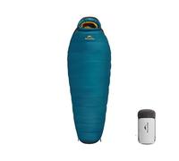 Naturehike Duck Down Sleeping Bag,1 Person,SP550,650FP,-1.5-7.2℃,0.99kg,Mummy Style,Splashproof,Full Coverage,Super Warm,205 * 80cm Size Sleeping Bag for Camping,Hiking,Outdoor(Blue-L)